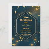 Lunar Sky Volle Maan Celestial Galaxy Sterren Brui Kaart (Voorkant)