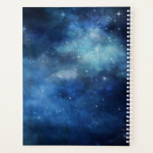 Lunar Sky Volle Maan Celestial Galaxy Trouwplannen Planner (Achterkant)