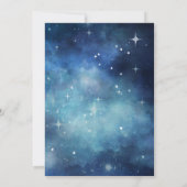 Lunar Sky Volle Maan Celestial Sterren Bruiloft Kaart (Achterkant)