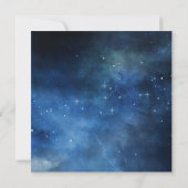 Lunar Sky Volle Maan Celestial Sterren Trouwplein Kaart (Achterkant)