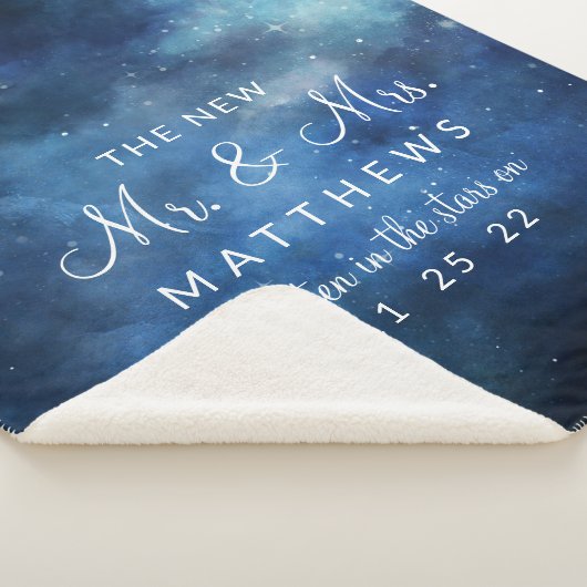 Lunar Sky Volle Maan de Nieuwe Mr & Mrs Passen get Sherpa Deken (3/4)