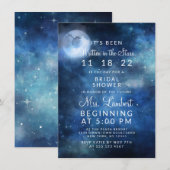 Lunar Sky Volle Maan Galaxy Bruiloft Vrijgezellenf Kaart (Voorkant / Achterkant)