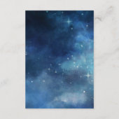 Lunar Sky Volle Maan Hemelse Bruiloft Informatie Informatiekaartje (Achterkant)