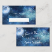 Lunar Sky Volle Maan Sterren Gereserveerd Zitje Br Plaatskaartje (Voorkant / Achterkant)