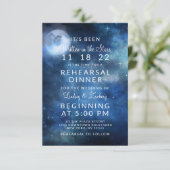 Lunar Sky Volle Maan Sterren Huwelijksrepetitie Di Kaart (Staand voorkant)