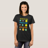Lunar Solar Eclipse and Apocalypse Funny Science T-shirt (Voorkant volledig)