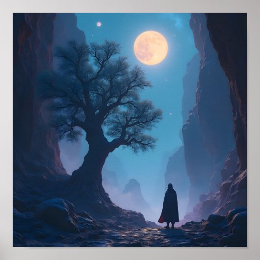 Lunar Solitude, de Wanderer's Vigil. Poster (Voorkant)