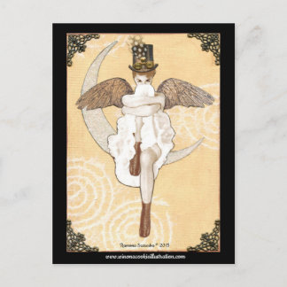 Lunar Steampunk Postcard Briefkaart