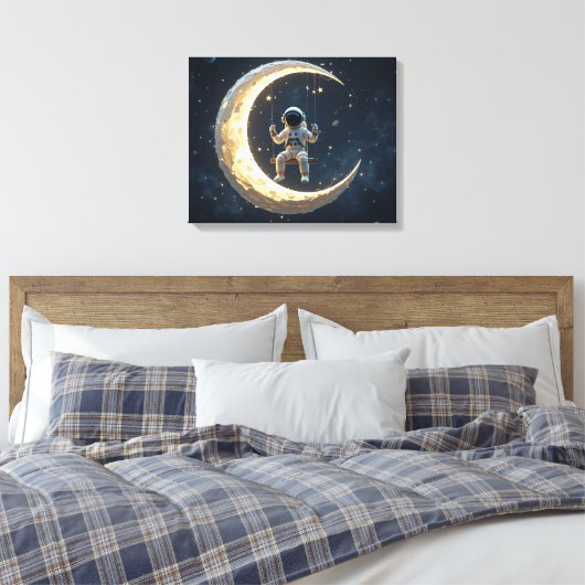 Lunar Swing Canvas Afdruk (Insitu (Slaapkamer))