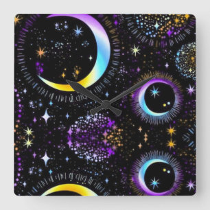 Lunar Vierkante Klok