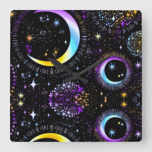 Lunar Vierkante Klok (Voorkant)