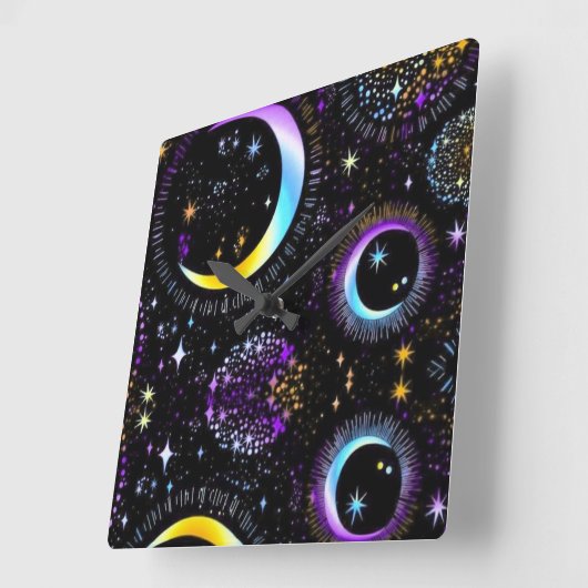 Lunar Vierkante Klok (Hoek)