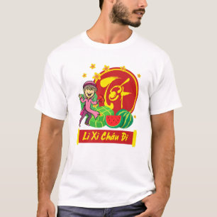 Lunar Vietnamees kalender 2022   Li Xi Chau di Gir T-shirt