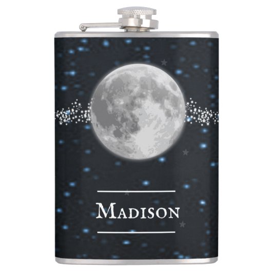 Lunar Vinyl Wrapped Flask Heupfles (Voorkant)