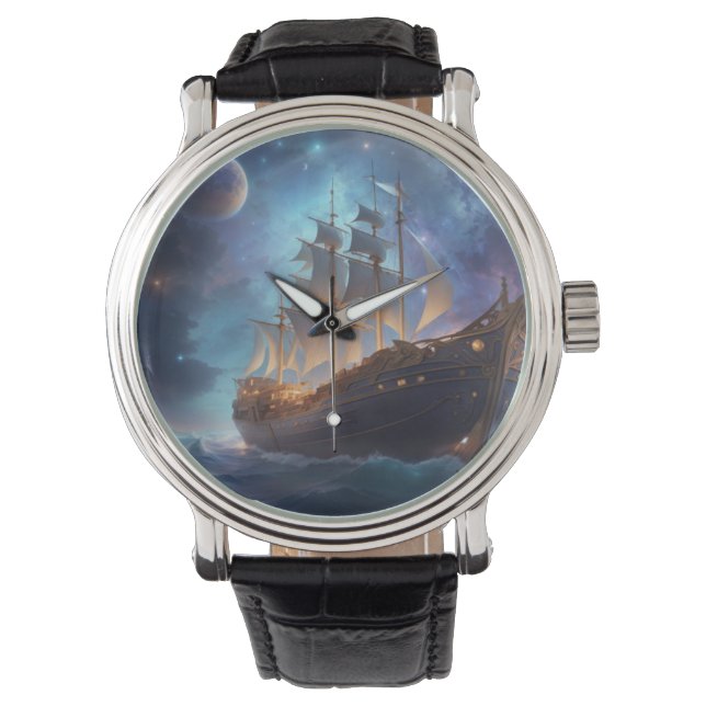 Lunar Voyage Tijdwaarnemer Horloge (Voorkant)
