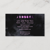 *~* Lunar Wax Wan Full Paars Violet Moon Phases Visitekaartje (Achterkant)
