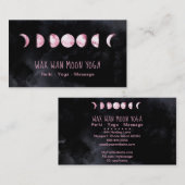 *~* Lunar Wax Wan Full Pink Moon Phases Luna Visitekaartje (Voorkant / Achterkant)