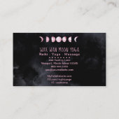 *~* Lunar Wax Wan Full Pink Moon Phases Luna Visitekaartje (Achterkant)