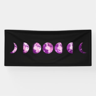 ** Lunar Wax Wan Volle Paarse Violette Maan Fasen Spandoek