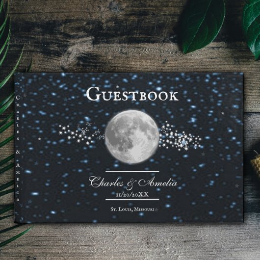 Lunar Wedding Guestbook Gastenboek