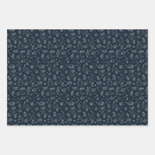 Lunar Witch Set van 3 Inpakpapier Vel (Voorkant 3)