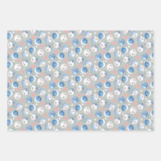 Lunar Witch Set van 3 Inpakpapier Vel (Voorkant)