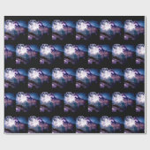 Lunar wolf cadeaupapier (Vlak)