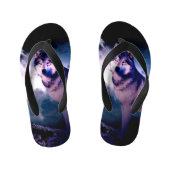 Lunar wolf kinder teenslippers (Voetbed)