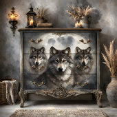Lunar Wolf Pack Decoupage Tissuepapier