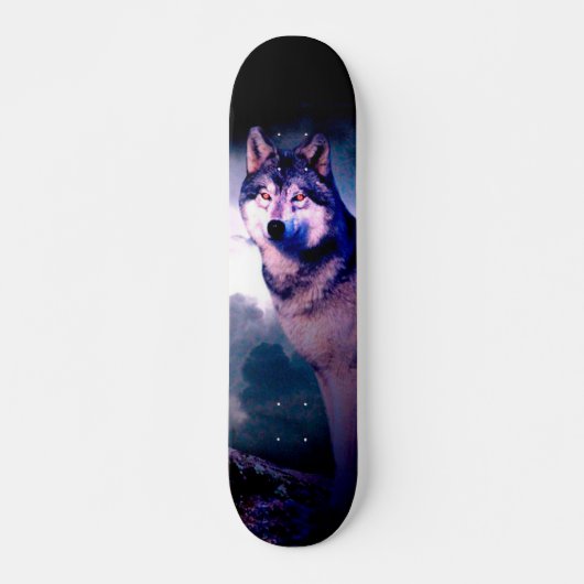 Lunar wolf persoonlijk skateboard (Voorkant)