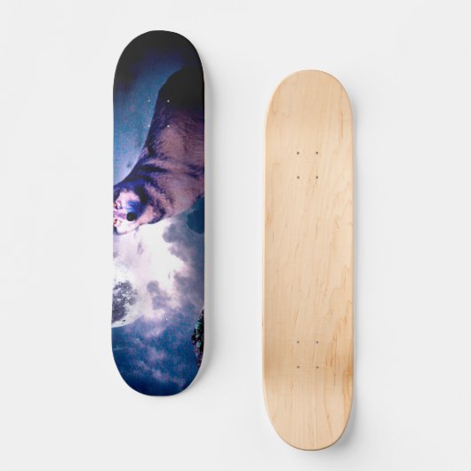 Lunar wolf persoonlijk skateboard (Voorkant)