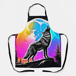Lunar Wolf Serenade Design Schort