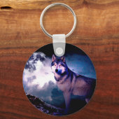 Lunar wolf sleutelhanger (Voorkant)