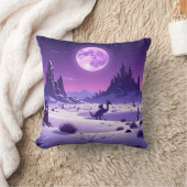 Lunar Wyrm Fleece Blanket – Purple Dragon Under th Kussen (Deken)