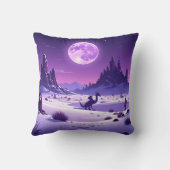 Lunar Wyrm Fleece Blanket – Purple Dragon Under th Kussen (Achterkant)