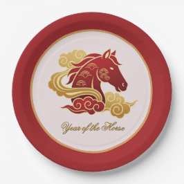 Lunar Year of the Horse New Years Eve Party Papieren Bordje