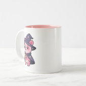 Lunaria, de Maantovenares Tweekleurige Koffiemok (Voorkant links)