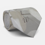 Lunaria Silver Dollar met Initialen Botanisch Stropdas (Opgerold)