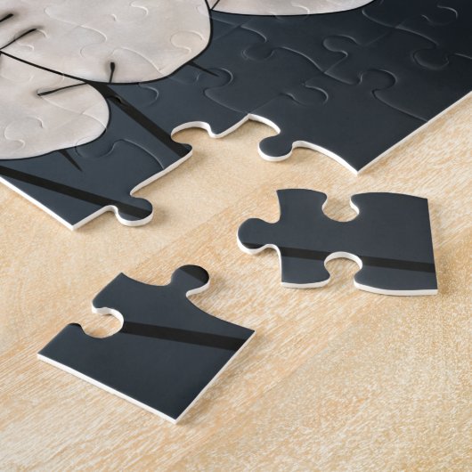 Lunaria Silver Dollar Money Plant Art afdrukken Legpuzzel (Zijkant)