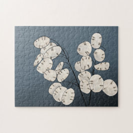 Lunaria Silver Dollar Money Plant Art afdrukken Legpuzzel