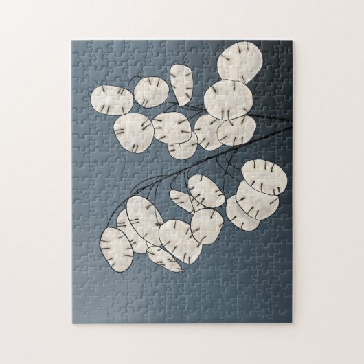 Lunaria Silver Dollar Money Plant Art afdrukken Legpuzzel (Verticaal)