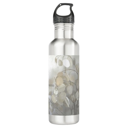 Lunaria Silver Dollar personaliseren met naam Waterfles (Voorkant)