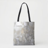 Lunaria Zilveren Dollar Bloemen Gepersonaliseerd Tote Bag (Voorkant)