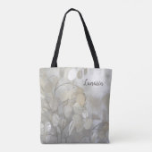 Lunaria Zilveren Dollar Bloemen Gepersonaliseerd Tote Bag (Achterkant)