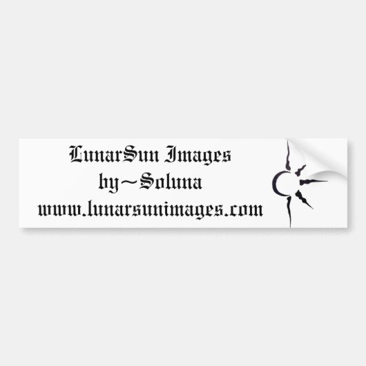 LunarSun logo Bumpersticker (Voorkant)
