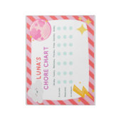 Luna's Chore Chart Notitieblok (Linkerzijde)