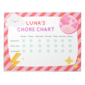 Luna's Chore Chart Notitieblok (Voorkant)