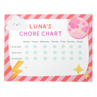 Luna's Chore Chart Notitieblok