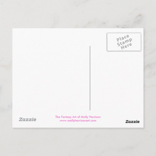 Luna's Dance Fairy Briefkaart (Achterkant)