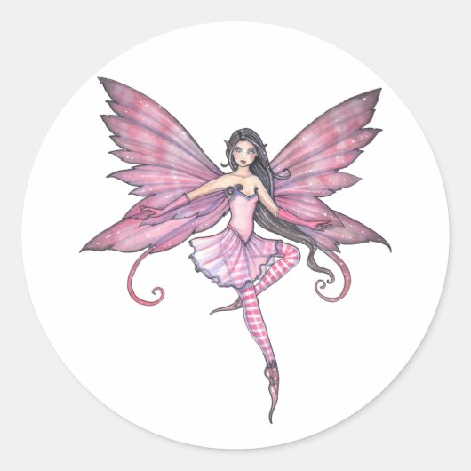 Luna's Dance  Feeënsticker Ronde Sticker (Voorkant)